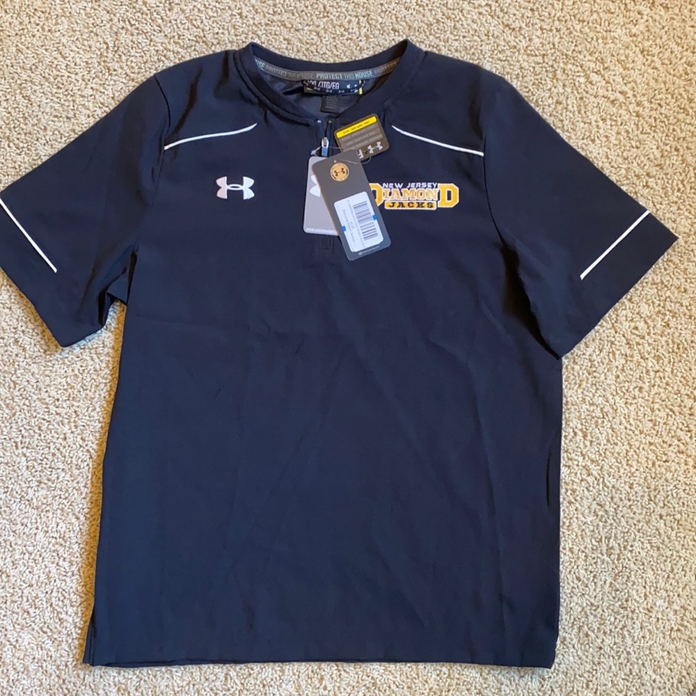 ✅NWT-NJ DIAMOND JACKS YouthXL BASEBALL/batting jacket--Short sleeves.